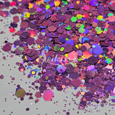 Nova Galaxy Holographic Chunky Glitter - Purple Glitter